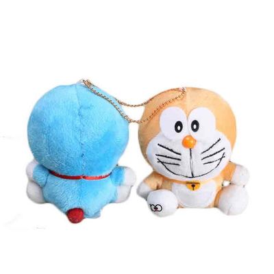 안전한 향기가 없는 딩드앙 Cat 호화로운 열쇠고리 피피 면 채우는 Cat 열쇠고리