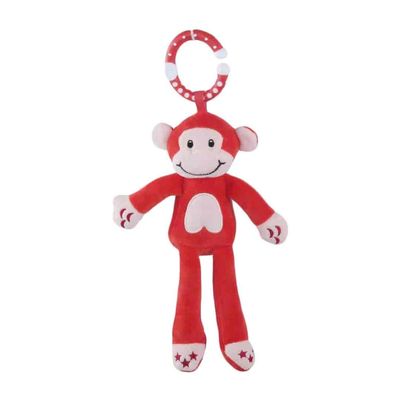 매달린 Red Monkey 호화로운 장난감 갓 태어난 금고는 안전한 동물 박제를 표절합니다