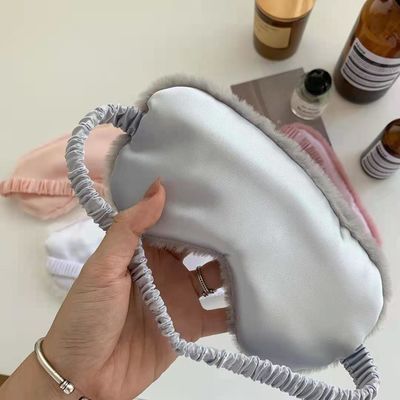 20 센티미터 소녀의 심장 토끼털 탄성 밴드 Nap 플러시 아이 마스크 봉제 완구 부속물