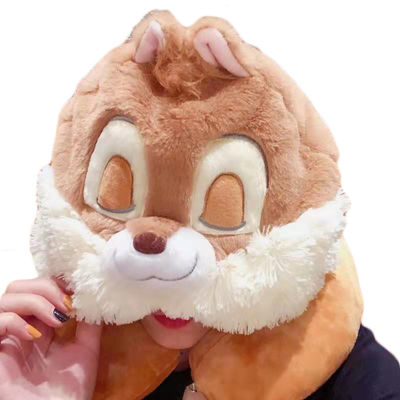 가지고 다닐 수 있는 두건 모양 Ｕ는 호화로운 목 베개 여행 차 귀여운 호화로운 호화로운 집 장식을 형성했습니다