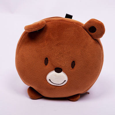 여행용 빨 수있는 15cm 접이식 플러시 아이 마스크 백