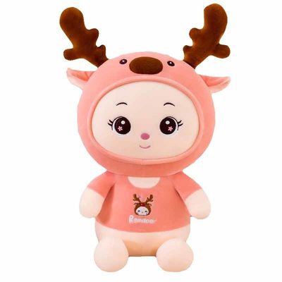 아이를 위한 폴리프로필렌 면 채우는 선물을 가진 35cm 사슴 견면 벨벳 장난감 35cm
