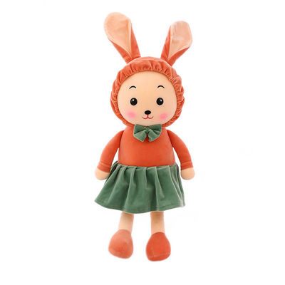 Childern을 위한 귀여운 창조적인 복장 긴 귀 토끼 견면 벨벳 장난감