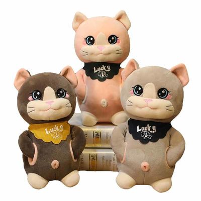 OEM 피부 친화적 인 20cm 어린이 귀여운 고양이 봉제 장난감
