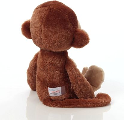 재미 있는 헤어스타일을 가진 긴 손 긴 다리 원숭이 견면 벨벳 장난감