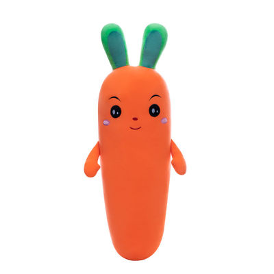 빨 수 있는 최고 연약한 에뮬레이션 당근 박제 야채 장난감 OEM/oDM 견면 벨벳 장난감