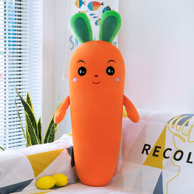 빨 수 있는 최고 연약한 에뮬레이션 당근 박제 야채 장난감 OEM/oDM 견면 벨벳 장난감