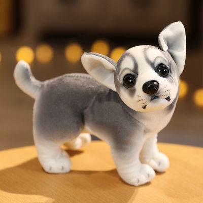 PP면 채워진 짧은 봉제 시뮬레이션 개 장난감 20cm