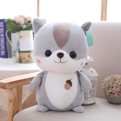 채워지는 폴리프로필렌 면을 가진 OEM 아이들의 다람쥐 견면 벨벳 장난감 25cm