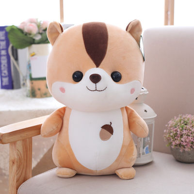 채워지는 폴리프로필렌 면을 가진 OEM 아이들의 다람쥐 견면 벨벳 장난감 25cm