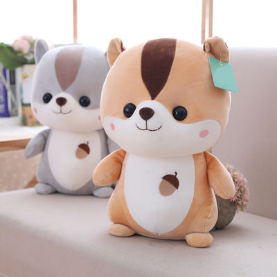 채워지는 폴리프로필렌 면을 가진 OEM 아이들의 다람쥐 견면 벨벳 장난감 25cm