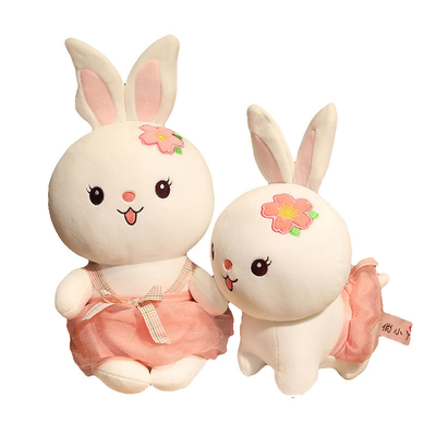 25cm 사랑스러운 앉아있는 토끼 봉제 인형 장난감 OEM