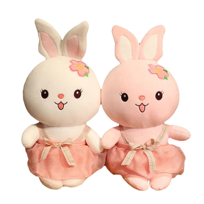 25cm 사랑스러운 앉아있는 토끼 봉제 인형 장난감 OEM