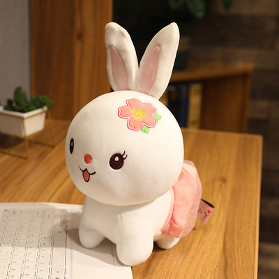 25cm 사랑스러운 앉아있는 토끼 봉제 인형 장난감 OEM