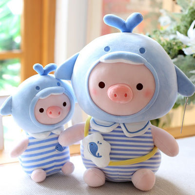 PP면 충전물이있는 Kawaii 만화 돼지 플러시 장난감