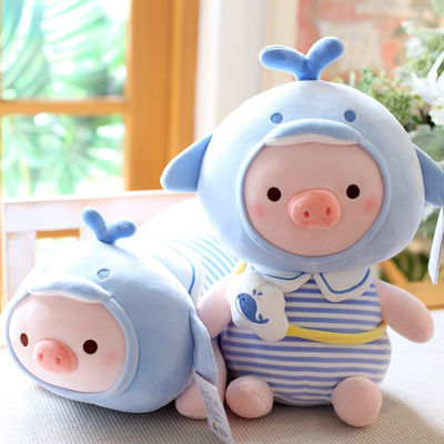 PP면 충전물이있는 Kawaii 만화 돼지 플러시 장난감