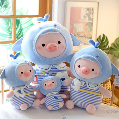 PP면 충전물이있는 Kawaii 만화 돼지 플러시 장난감