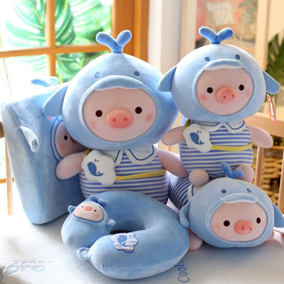 PP면 충전물이있는 Kawaii 만화 돼지 플러시 장난감