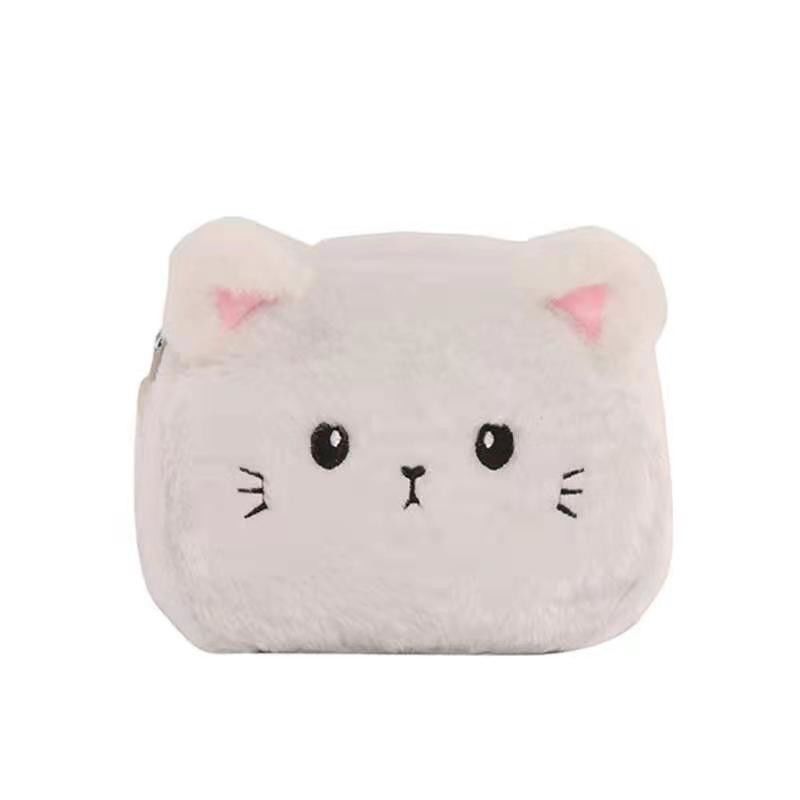 12*20cm 귀여운 소공녀 소녀 교차하는 몸 고양이 호화로운 백 불분명한 아기 배낭