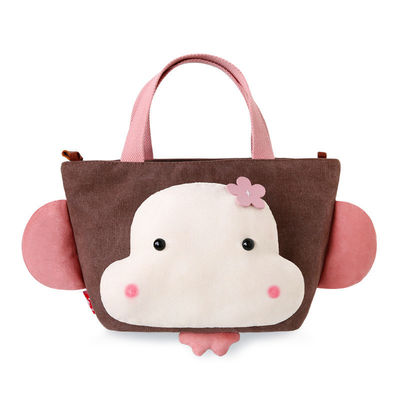 22cm*15cm*19cm 힙합 원숭이 동물 호화로운 가방 만화 가지고 다닐 수 있는 귀여운 캔버스 백