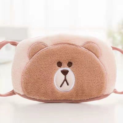통기성이 있는 만화 귀여운 순면제 호화로운 마스크는 추운 증명 15cm*9cm을 두껍게 했습니다